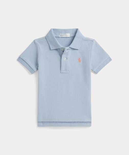 (ベビー)コットン メッシュ ポロシャツ