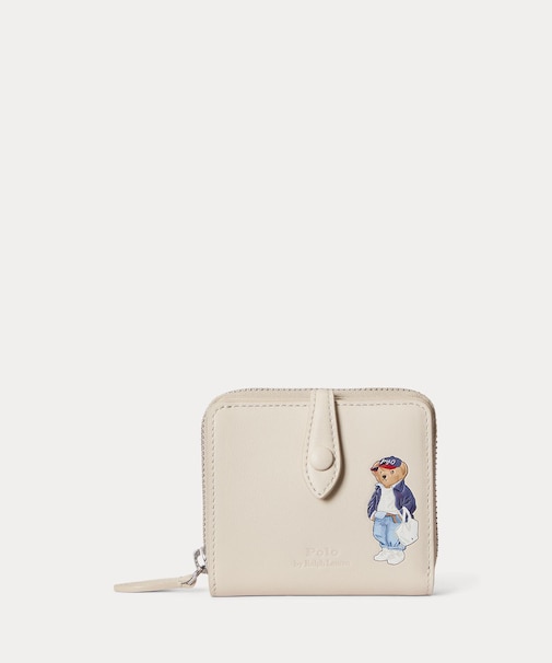 Polo ベア レザー コンパクト ウォレット
