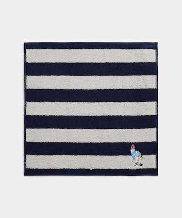 (ボーイズ 2才～4才)ドッグ ストライプド コットン ハンカチーフ