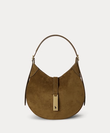 Polo ID スエード スモール ショルダー バッグ