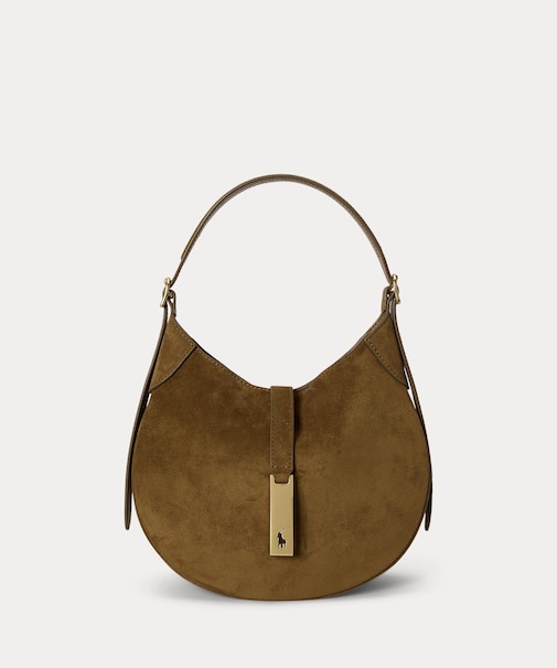 Polo ID スエード スモール ショルダー バッグ