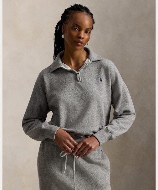 ライトウェイト フリース クォータージップ