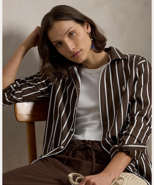 pikotatouPOLO by RALPH LAUREN ストライプ ストライプド コットン シャツ｜ポロ ラルフ ローレンの通販｜&mall