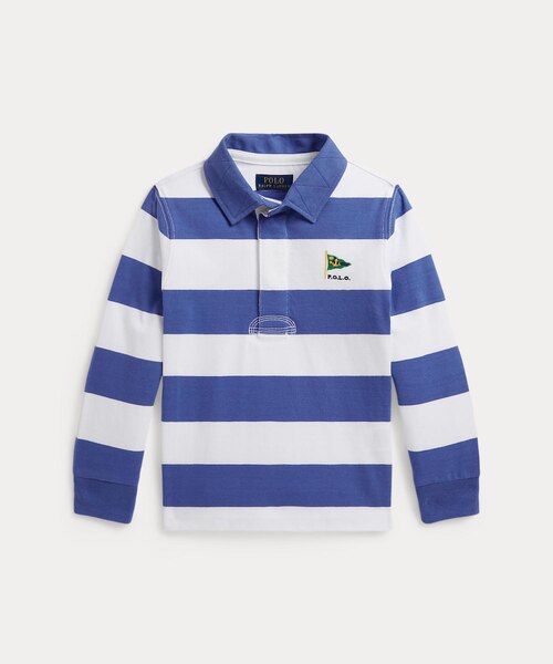 Polo by Ralph Lauren ラガーシャツ 水色 ボーイズ 2才～7才)ノーティカルインスパイアード コットン ラグビー