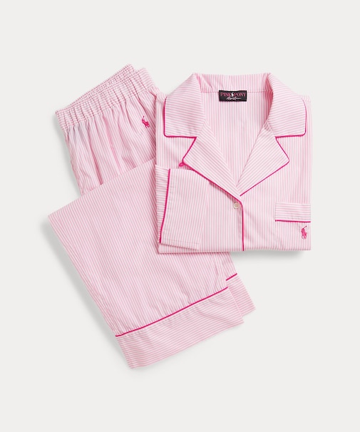 Polo ベア コットン ロングスリーブ パジャマ セット