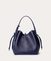 Polo Play レザー ドローストリング バッグ