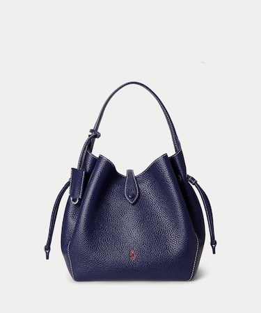 Polo Play レザー ドローストリング バッグ