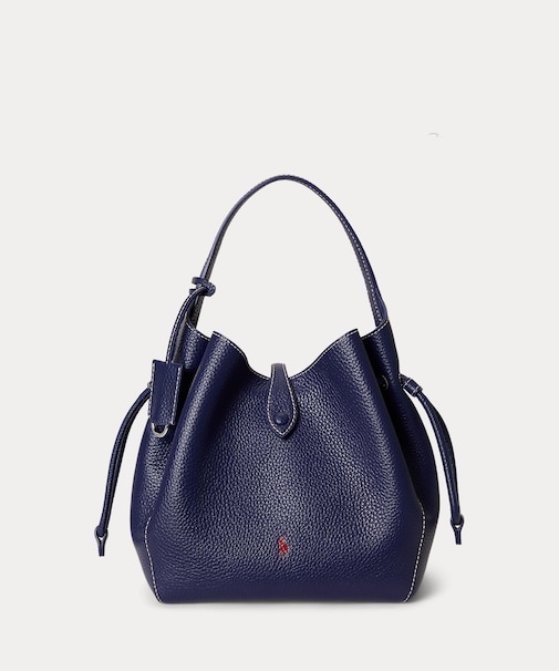 Polo Play レザー ドローストリング バッグ