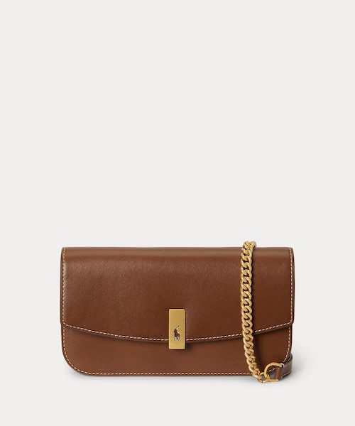 Polo ID レザー チェーン ウォレット & バッグ｜ポロ ラルフ ローレン