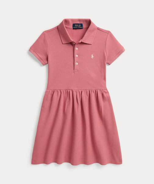 (ガールズ 2才～6才)ストレッチ メッシュ ポロ ドレス