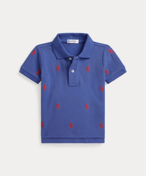 (ベビー)Polo ポニー コットン メッシュ ポロシャツ