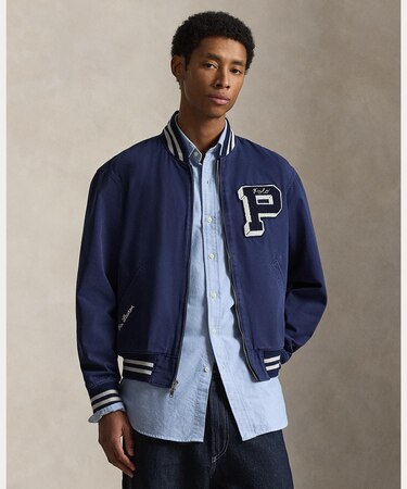 エンブロイダリー キャンバス トラック ジャケット