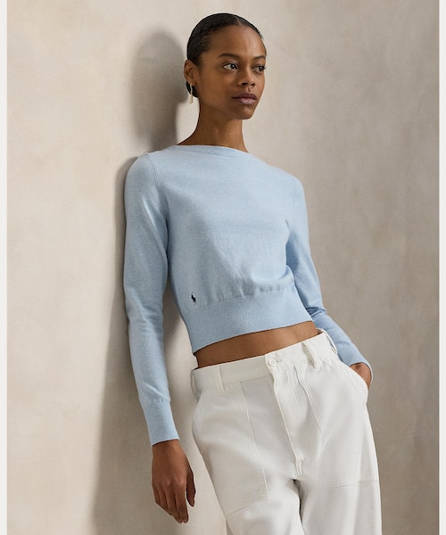 コットンブレンド ボートネック セーター｜ポロ ラルフ ローレンの通販