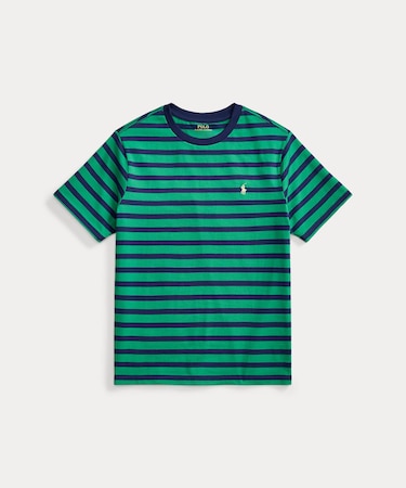 (ボーイズ 8才～20才)ストライプド コットン ジャージー Tシャツ