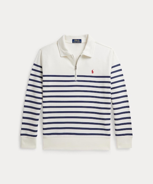 ボーイズ 8才～20才)ストライプド フレンチ テリー スウェットシャツ