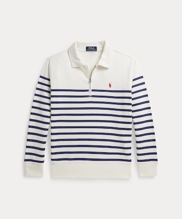(ボーイズ 8才～20才)ストライプド フレンチ テリー スウェットシャツ