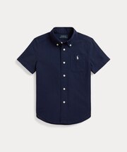 (ボーイズ 2才～7才)コットン シアサッカー ショートスリーブ シャツ