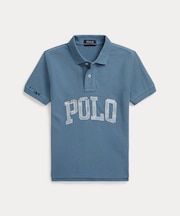 (ボーイズ 2才～7才)ロゴ コットン メッシュ ポロシャツ