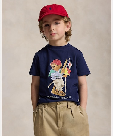 (ボーイズ 2才～7才)Polo ベア コットン ジャージー Tシャツ