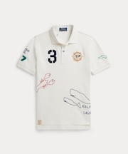 (ボーイズ 8才～20才)コットン メッシュ グラフィック ポロシャツ