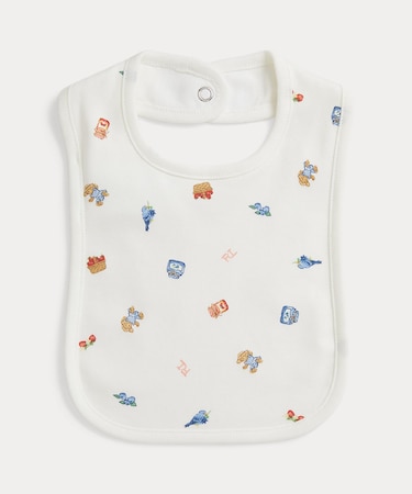 (ベビー)Polo ベア コットン インターロック ビブ