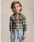 (ボーイズ 2才～7才)チェック コットン マドラス シャツ