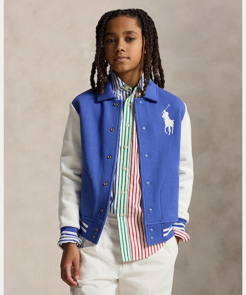 ボーイズ 8才～20才)Big Pony フリース ベースボール ジャケット｜ポロ