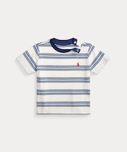 (ベビー)ストライプド コットン ジャージー Tシャツ
