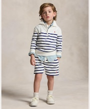 (ボーイズ 2才~7才)ストライプド フレンチ テリー ショートパンツ