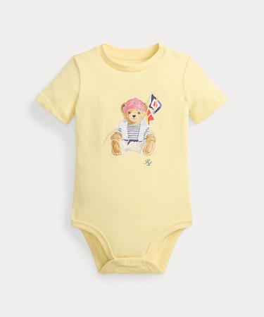 (ベビー)Polo ベア コットン ジャージー ボディスーツ