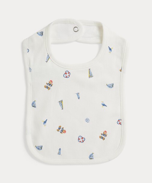 (ベビー)Polo ベア コットン インターロック ビブ