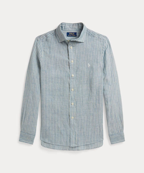 (ボーイズ 8才~20才)ストライプド リネン シャツ