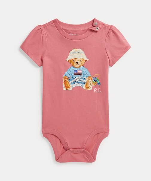 (ベビー)Polo ベア コットン ジャージー ボディスーツ