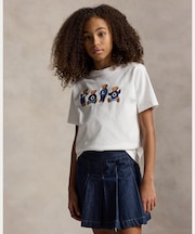 (ガールズ 7才~16才)Polo ベア ロゴ コットン ジャージー Tシャツ