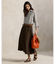パネルド ヘンプ Aライン スカート