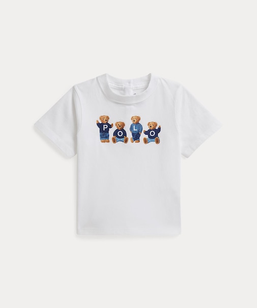 (ベビー)Polo ベア ロゴ コットン ジャージー Tシャツ