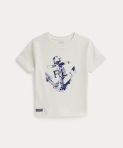 (ボーイズ 2才~7才)アンカープリント コットン ジャージー Tシャツ