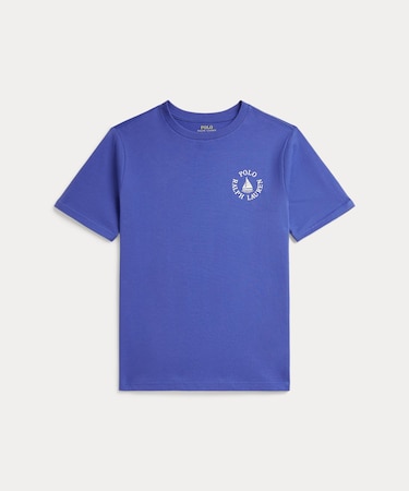 (ボーイズ 8才～20才)ロゴ コットン ジャージー Tシャツ