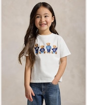 (ガールズ 2才~6才)Polo ベア ロゴ コットン ジャージー Tシャツ
