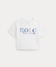(ガールズ 2才～6才)ロゴ コットン ジャージー ボクシー Tシャツ