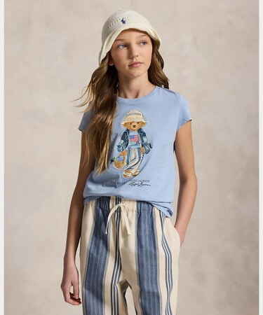 (ガールズ 2才～6才)Polo ベア コットン ジャージー Tシャツ