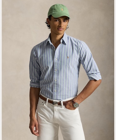 クラシック フィット ストライプド オックスフォード シャツ
