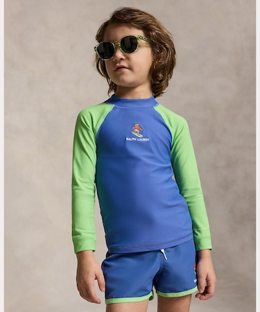 (ボーイズ 2才～7才)Polo ベア パフォーマンス ラッシュ ガード