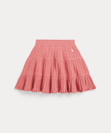 (ガールズ 2才~6才)ミニケーブル ティアード コットン スカート