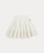 (ガールズ 2才~6才)ミニケーブル ティアード コットン スカート