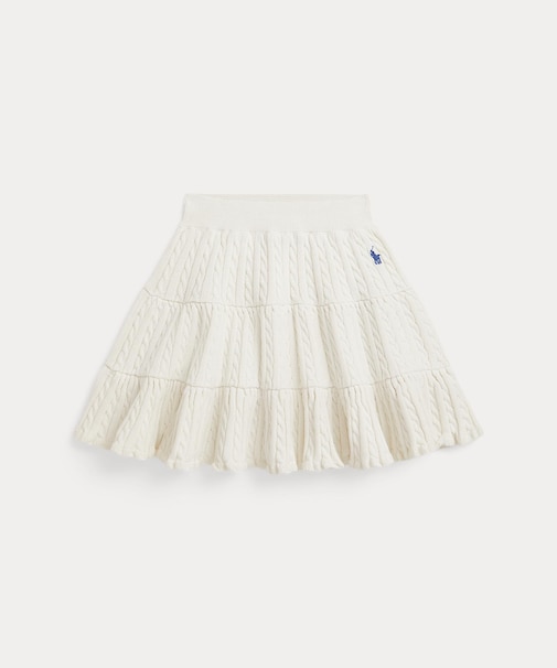 (ガールズ 2才~6才)ミニケーブル ティアード コットン スカート