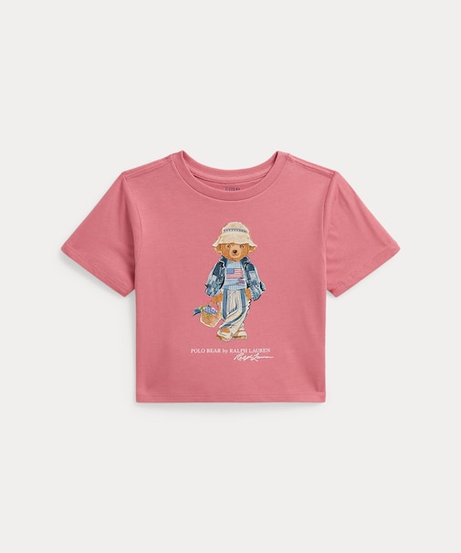 (ガールズ 2才~6才)Polo ベア コットン ジャージー ボクシー Tシャツ