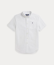 (ボーイズ 8才～20才)コットン シアサッカー ショートスリーブ シャツ