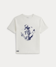 (ボーイズ 8才～20才)アンカープリント コットン ジャージー Tシャツ