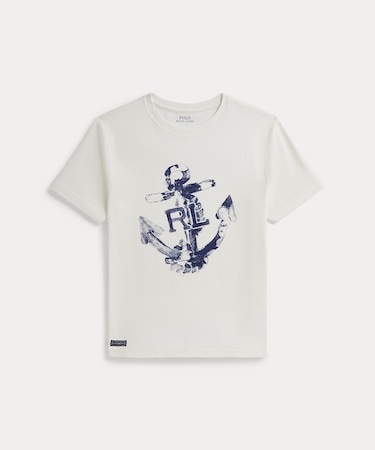 (ボーイズ 8才～20才)アンカープリント コットン ジャージー Tシャツ